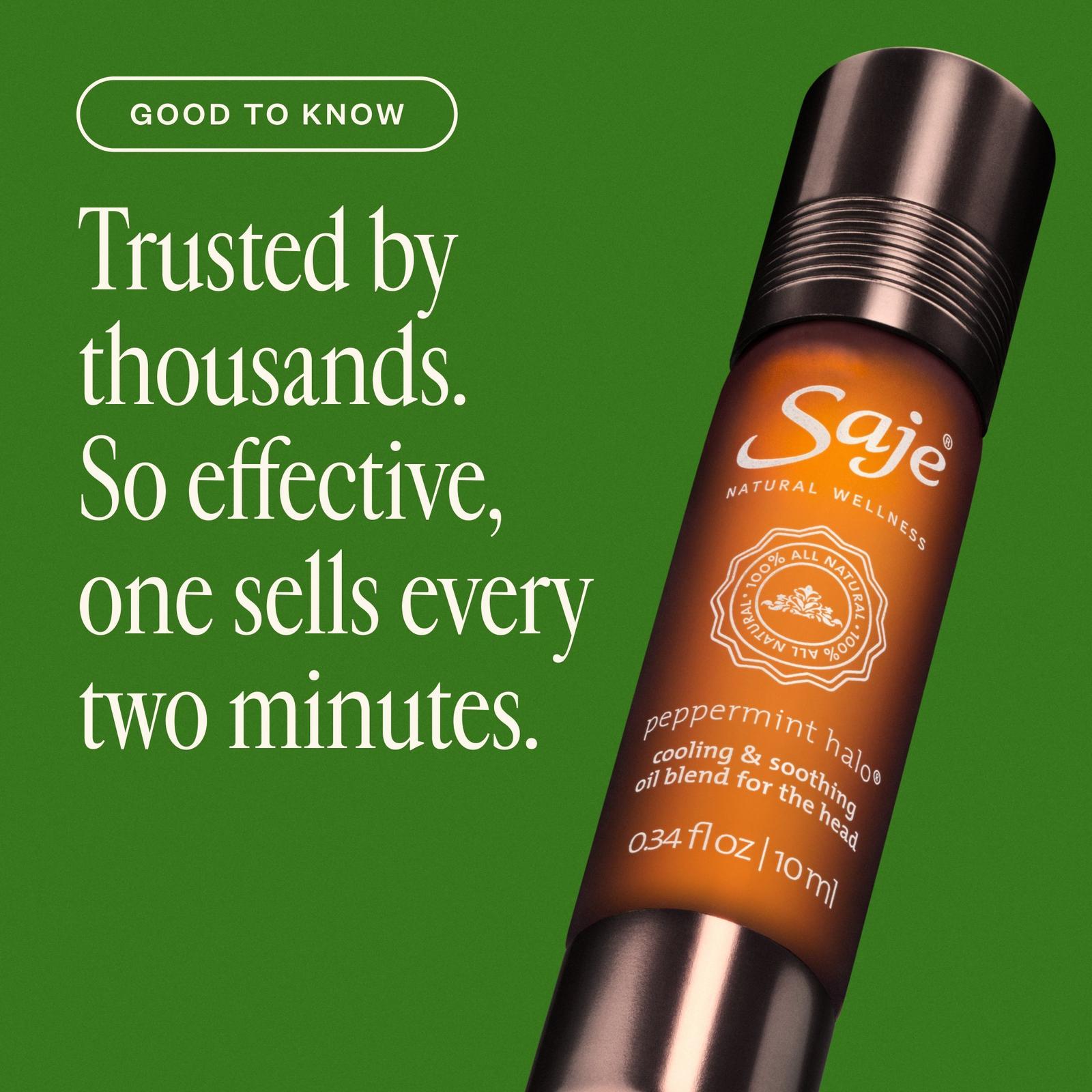 Peppermint Halo Cooling & Soothing Oil Blend for the Head - 0.34 oz