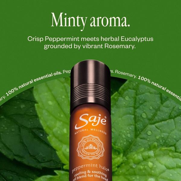 Saje Natural Wellness Peppermint Halo Cooling & Soothing Oil Blend for the Head #5