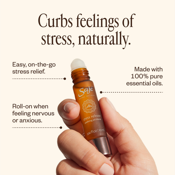 Saje Natural Wellness Stress Release Soothing Roll-On Oil Blend #3