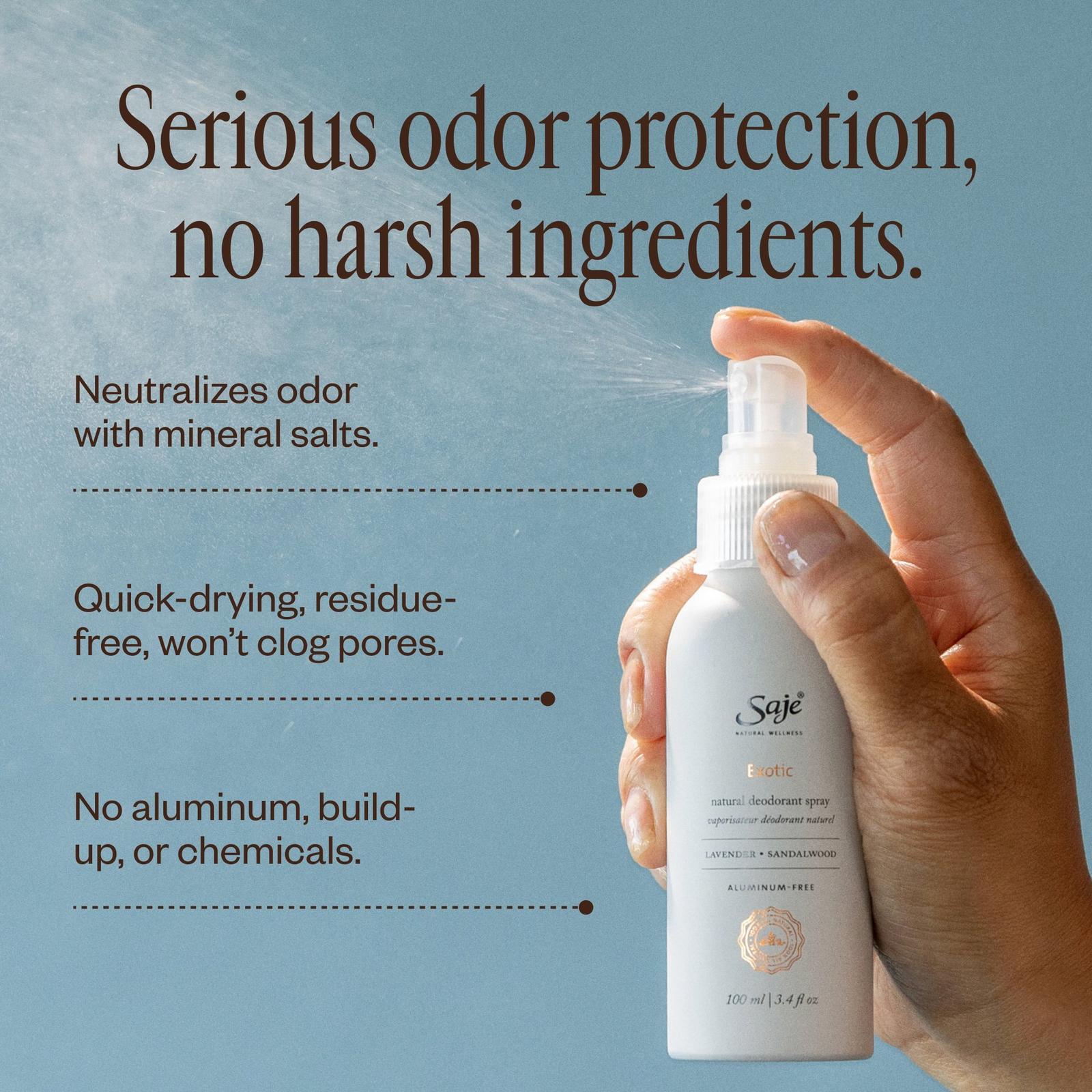 Natural Deodorant Spray - Exotic