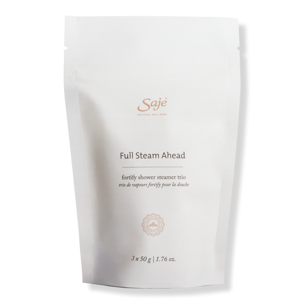 Saje Natural Wellness Shower Steamer Trio - Full Steam Ahead Fortify