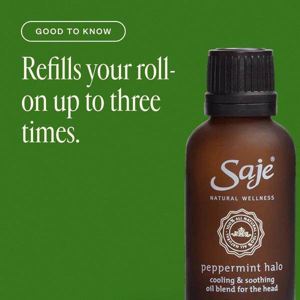 Saje Natural Wellness Peppermint Halo Cooling & Soothing Oil Blend for the Head #2