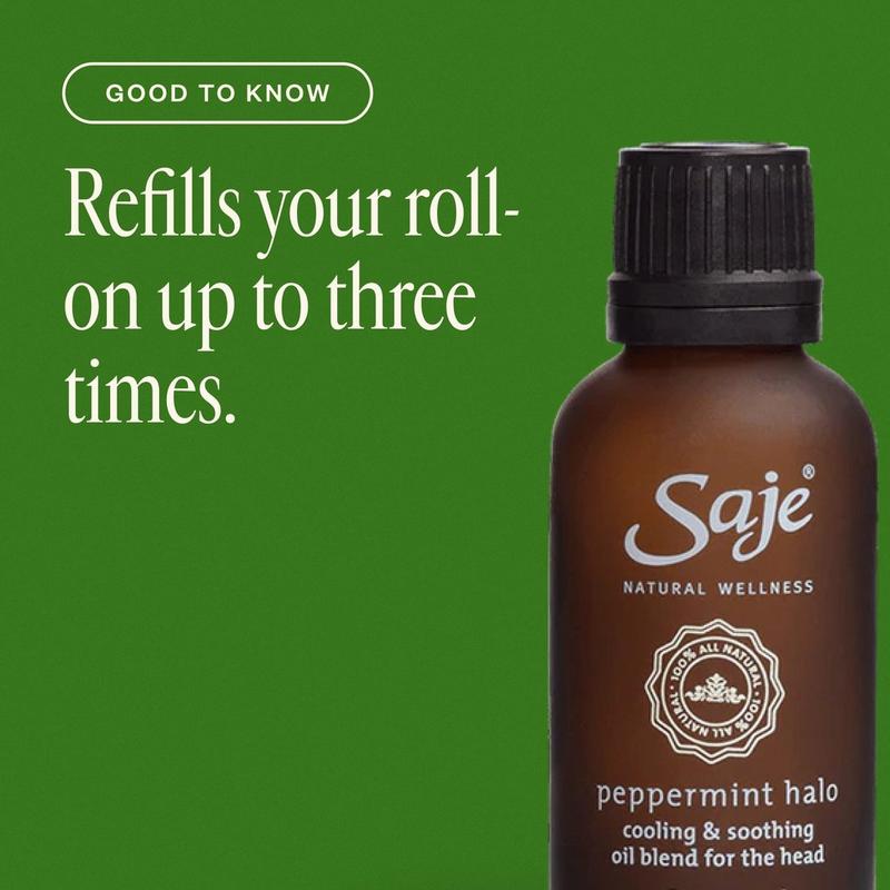 Saje Natural Wellness - 1 oz (Refill) Peppermint Halo Cooling