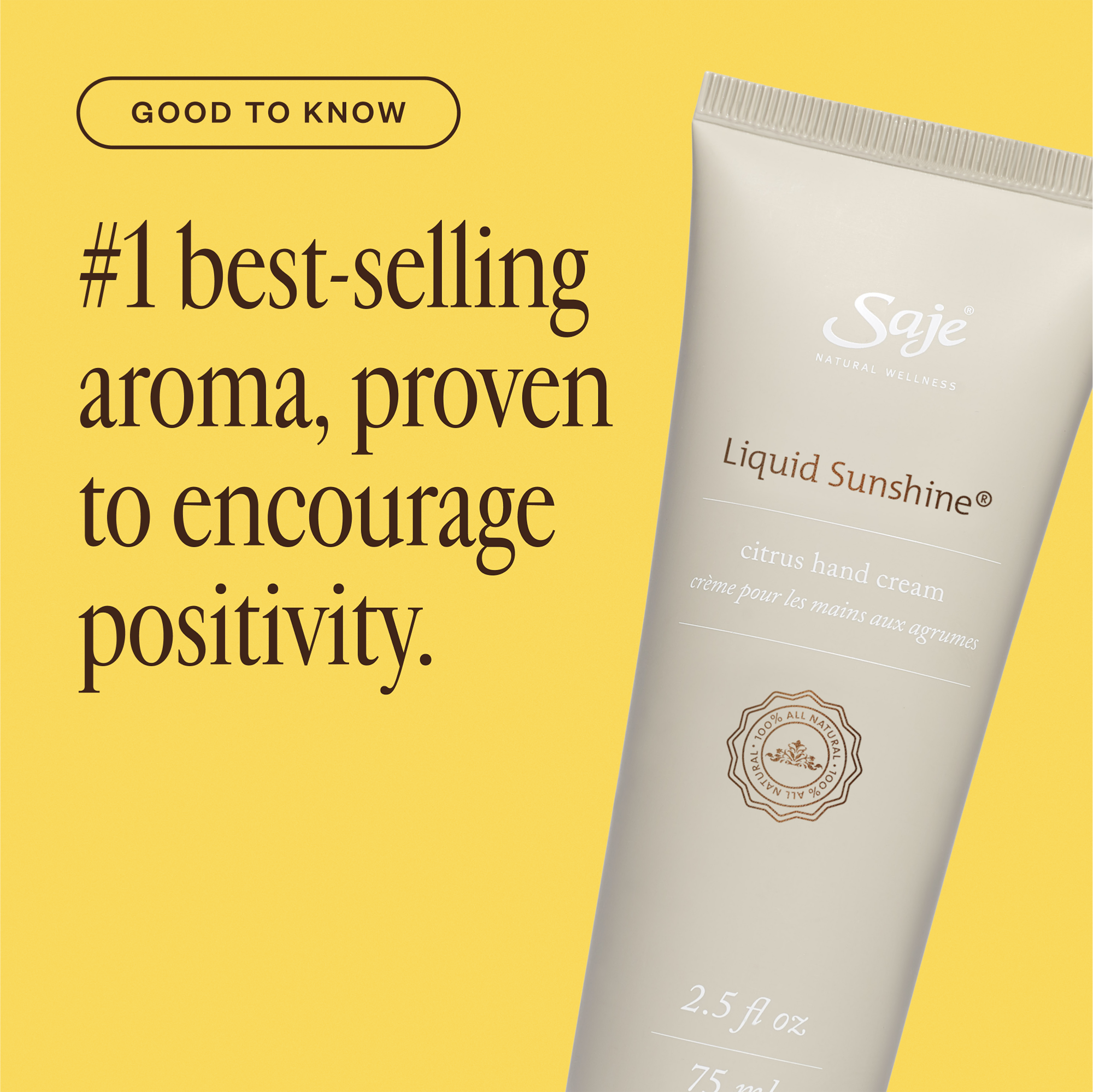 Цитрусовый крем для рук Saje Natural Wellness Liquid Sunshine — фото 2