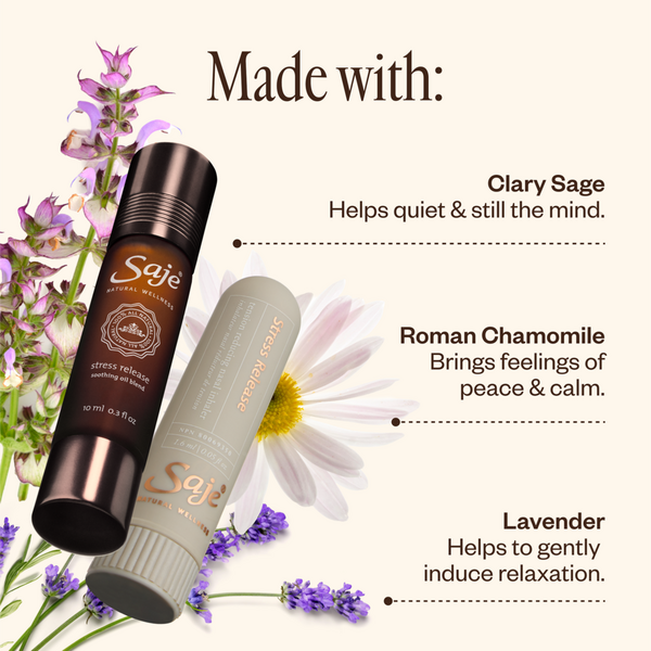 Saje Natural Wellness Stress Release Relaxation Kit #5