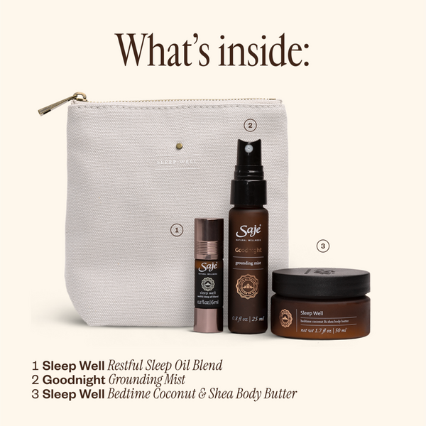 Saje Natural Wellness Sleep Well Restful Sleep Kit #3