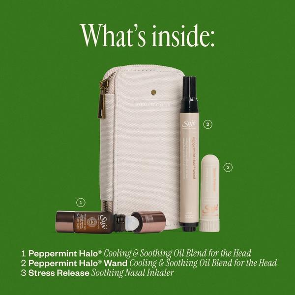 Saje Natural Wellness Head Soother Tension Release Kit #2
