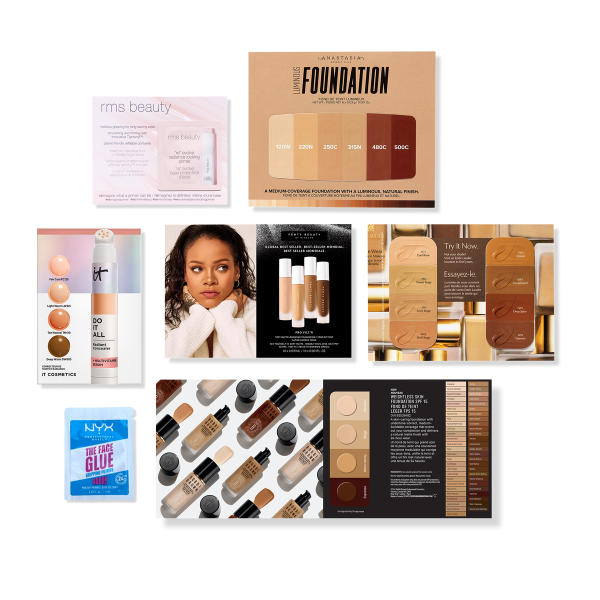 Variety Free 7 Piece Complexion Gift with $50 makeup purchase Free 7 Piece Complexion Gift with $50 makeup purchase