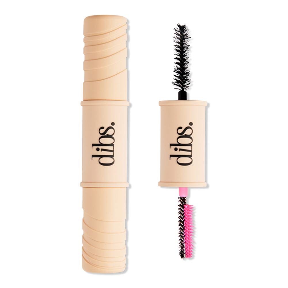 Dibs Beauty Mini Double Standard Primer & Mascara Duo - Rich Neutral Brown & Jet Black