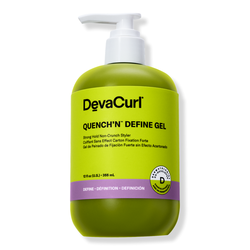DevaCurl - 12.0 oz QUENCH'N DEFINE GEL Strong Hold Non-Crunch