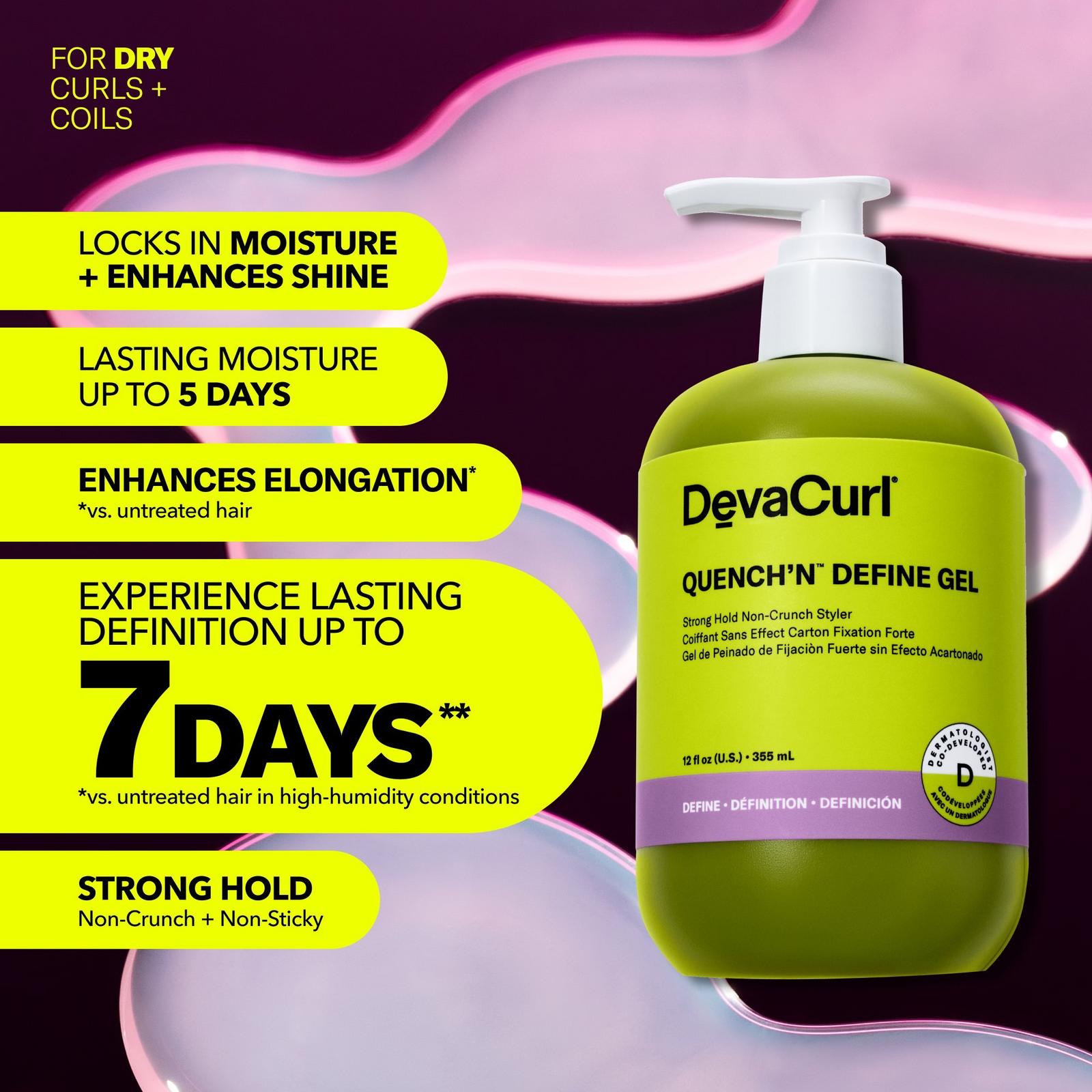QUENCH’N DEFINE GEL Strong Hold Non-Crunch Styler