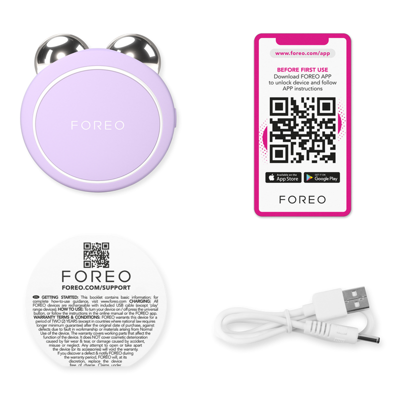 FOREO - Lavender BEAR 2 Go Targeted Microcurrent Facial Toning