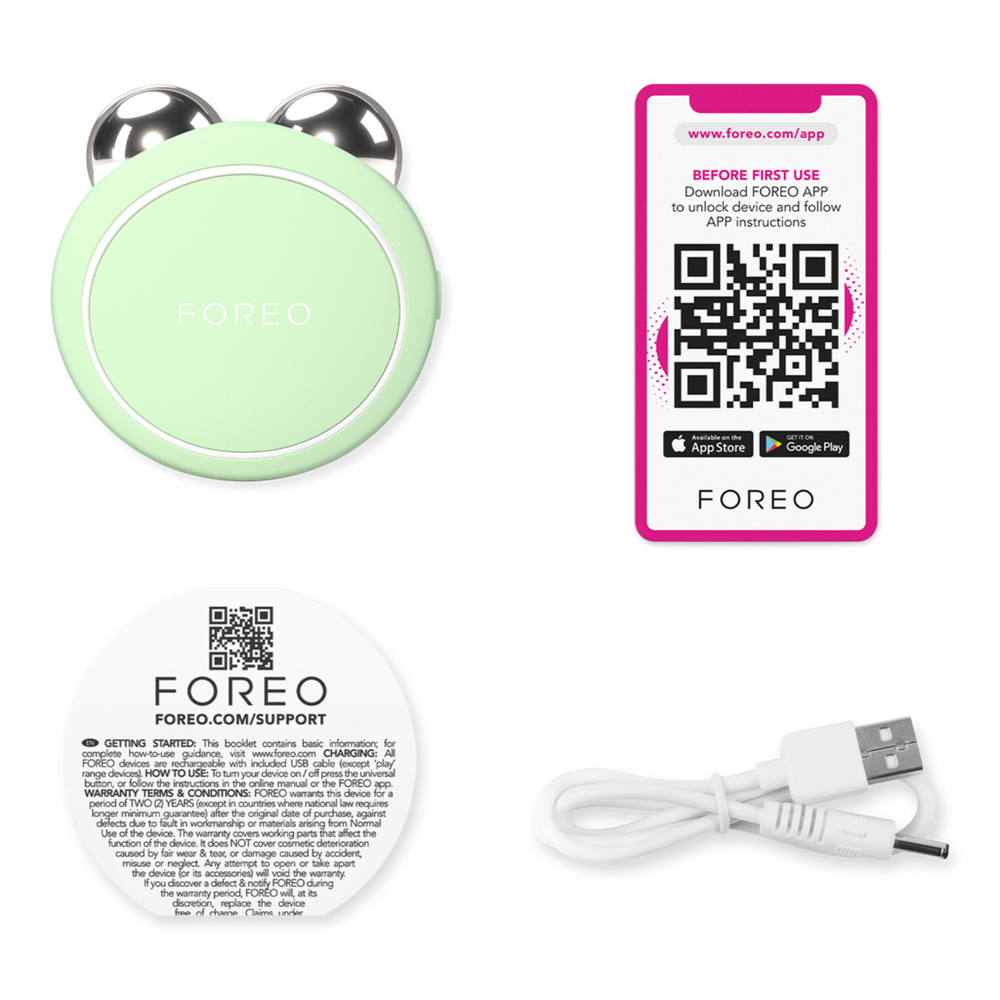 BEAR 2 Go Targeted Microcurrent Facial Toning Device - Pistachio