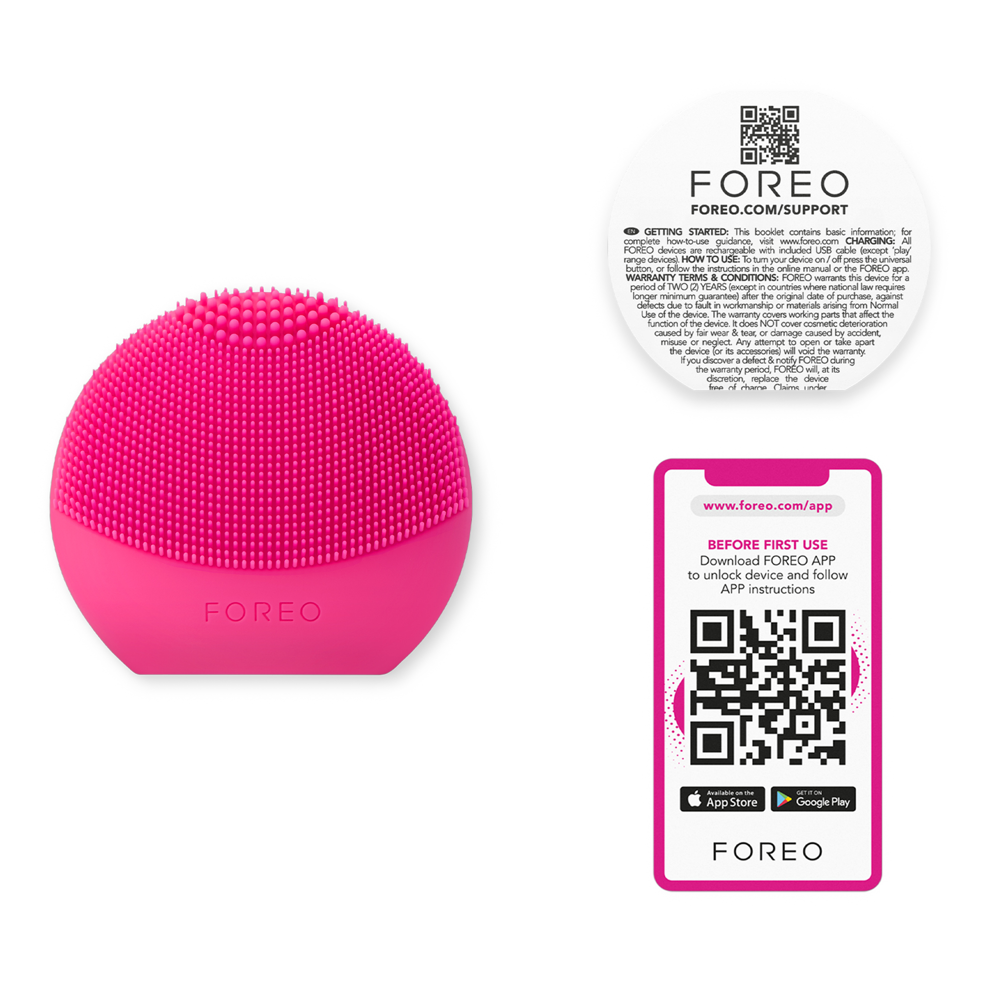 Умный массажёр для очищения лица Foreo Luna 4 Play, цвет: Вишнёвый — фото 3