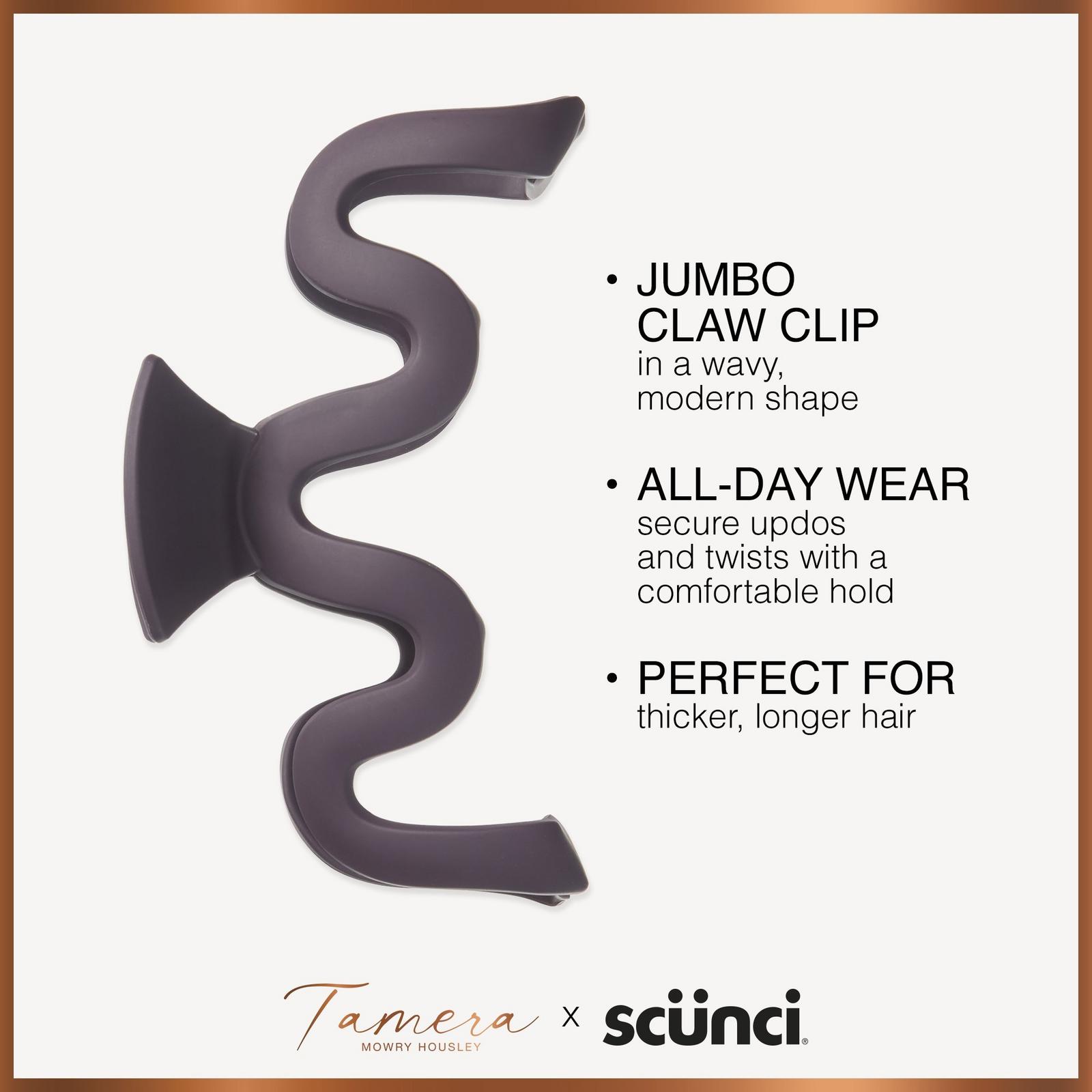 Tamera Jumbo Wavy Claw Clip