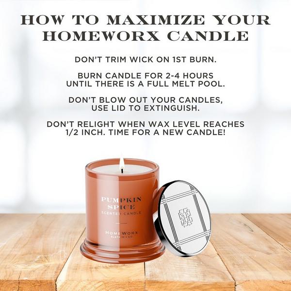 HomeWorx Pumpkin Spice 1-Wick Scented Candle #5
