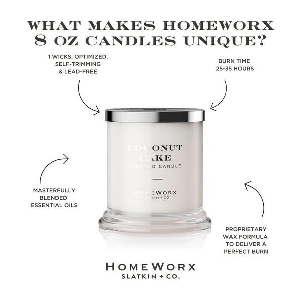 HomeWorx Coconut Cake 1-Wick Scented Candle #4
