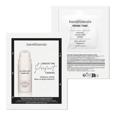 bareMinerals Free Prime Time Original Foundation Primer sample with $50 brand purchase