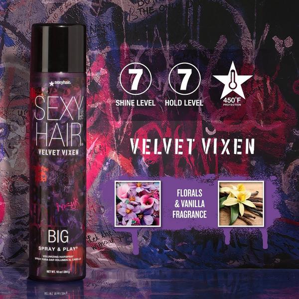 Sexy Hair Special Edition Spray & Play Velvet Vixen Volumizing Hairspray #2
