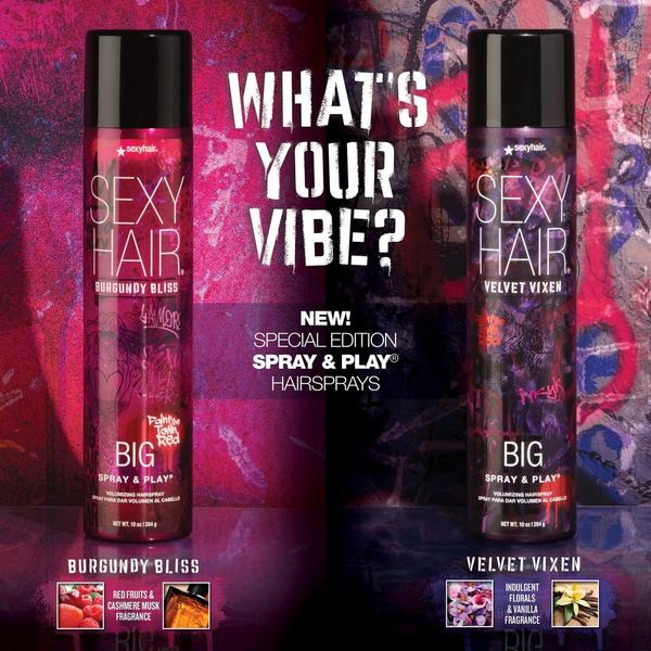 Sexy Hair Special Edition Spray & Play Velvet Vixen Volumizing Hairspray #5