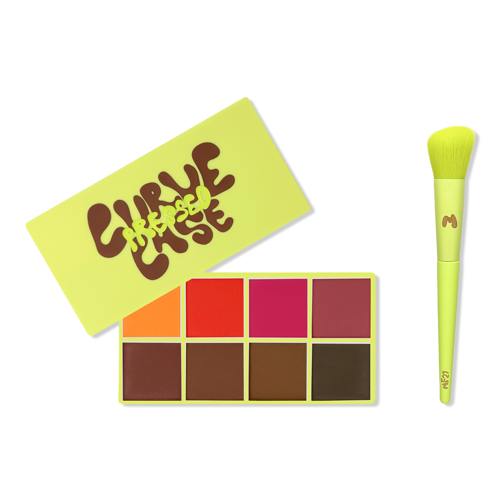 Made By Mitchell Curve Case Press'd Powder Blush & Bronzer Palette - Deep