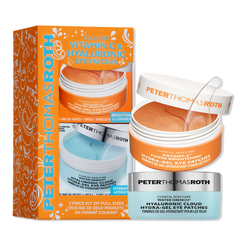 Full-Size Vitamin C & Hyaluronic Eye Patches 2-Piece Kit