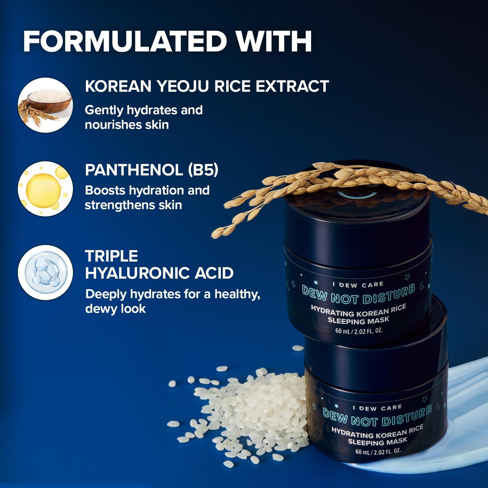 Dew Not Disturb Hydrating Korean Rice Sleeping Mask
