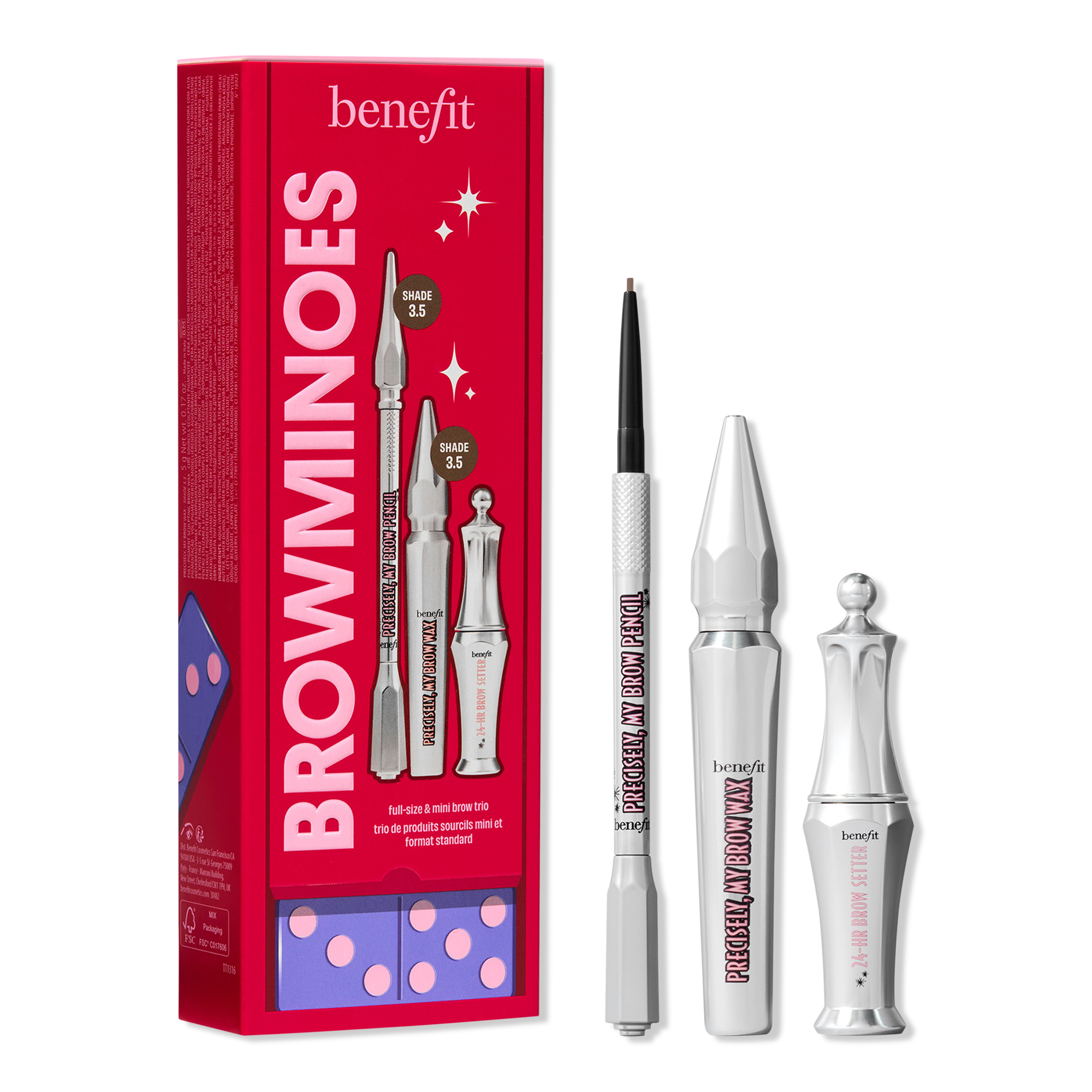 Benefit Cosmetics Browminoes Holiday Gift Trio with Brow Service Voucher #1