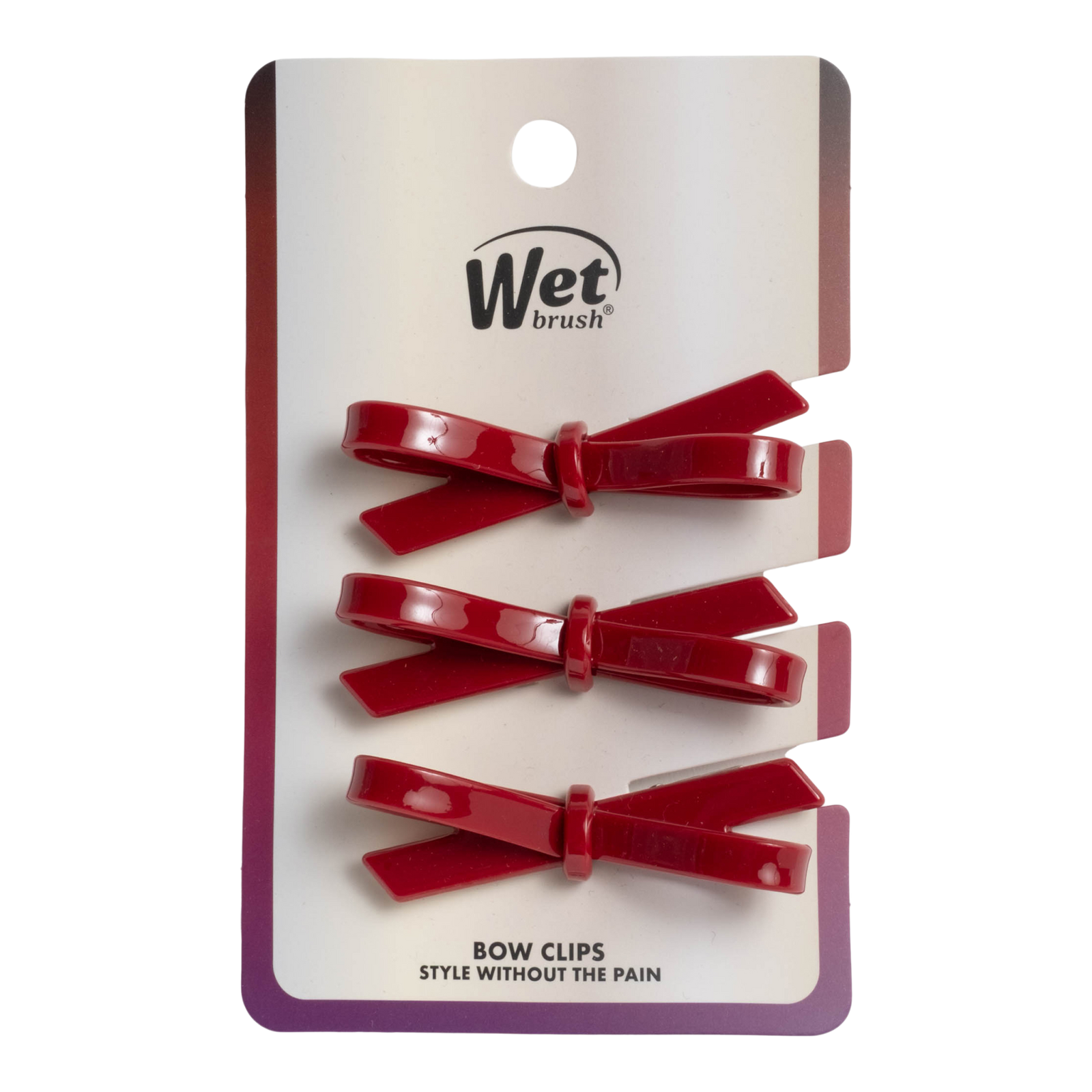 Iridescence Icon Bow Clips - Cherry
