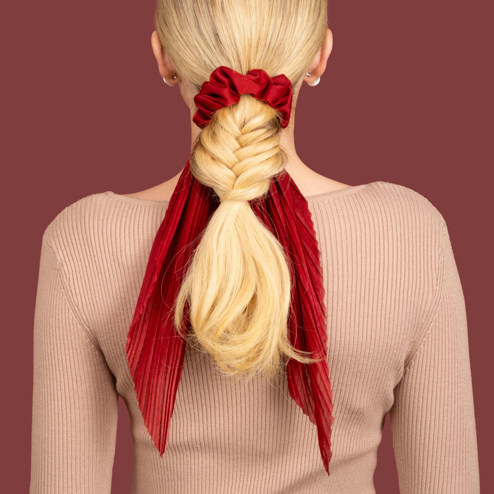 Iridescence Icon Scarf Scrunchie - Cherry