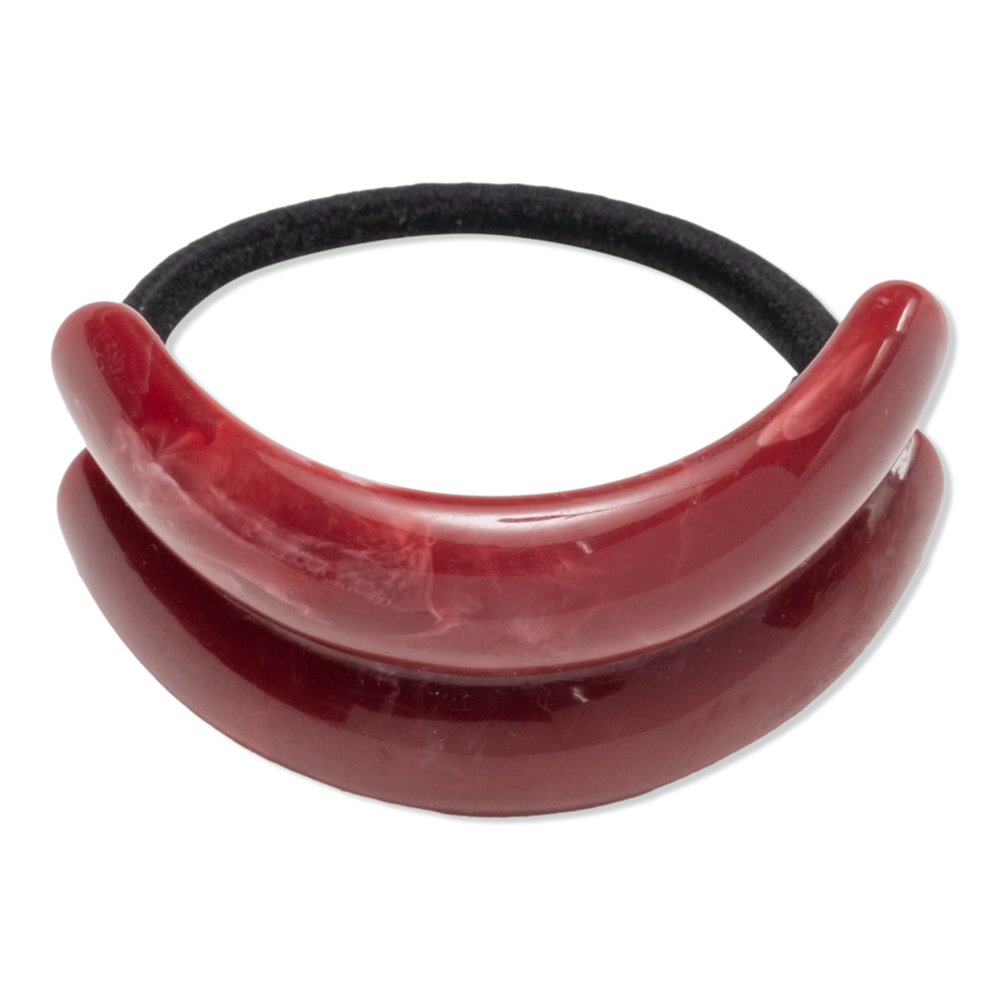 Wet Brush Iridescence Icon Ponytail Cuff - Cherry In Red