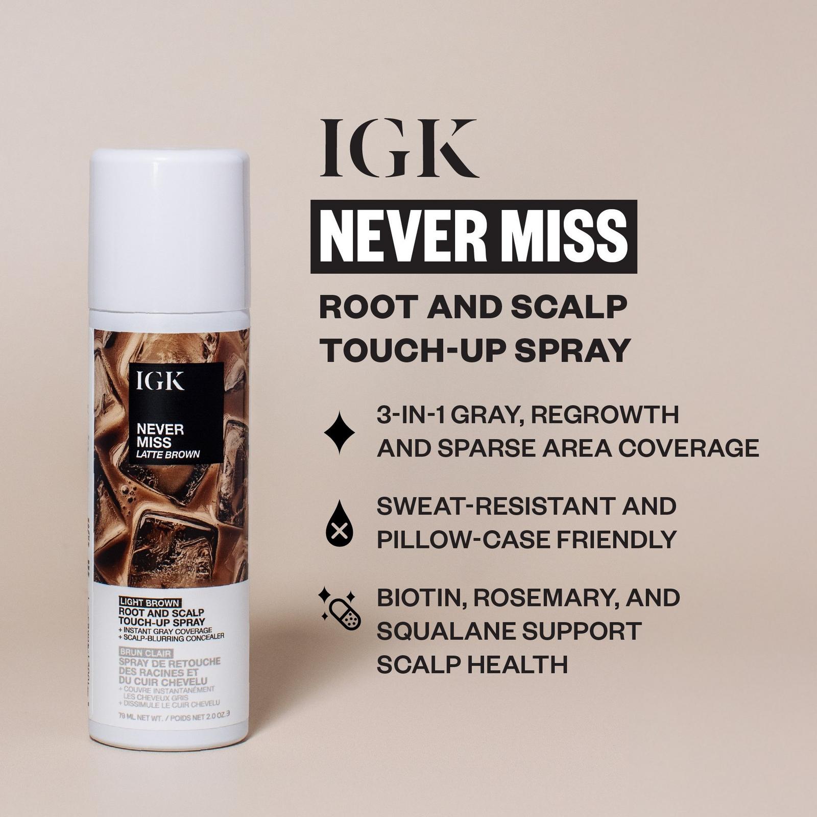 NEVER MISS Root and Scalp Touch-Up Spray - Blonde Dunes