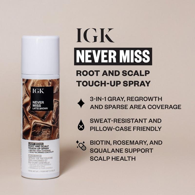 NEVER MISS Root and Scalp Touch-Up Spray - Blackout