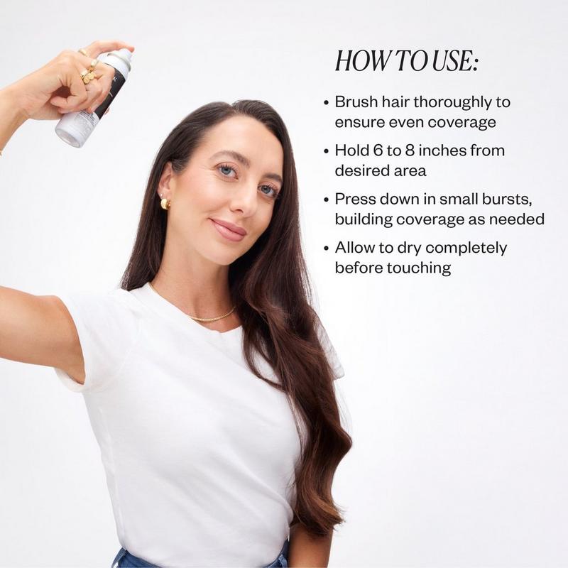 NEVER MISS Root and Scalp Touch-Up Spray - Blackout