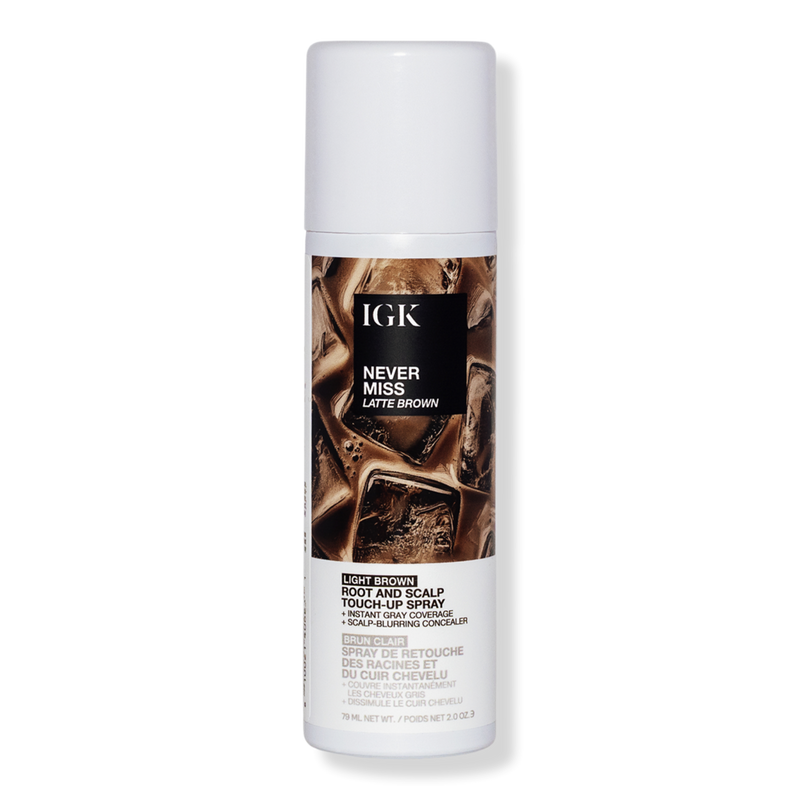 IGK - Latte Brown NEVER MISS Root and Scalp Touch-Up Spray | Ulta