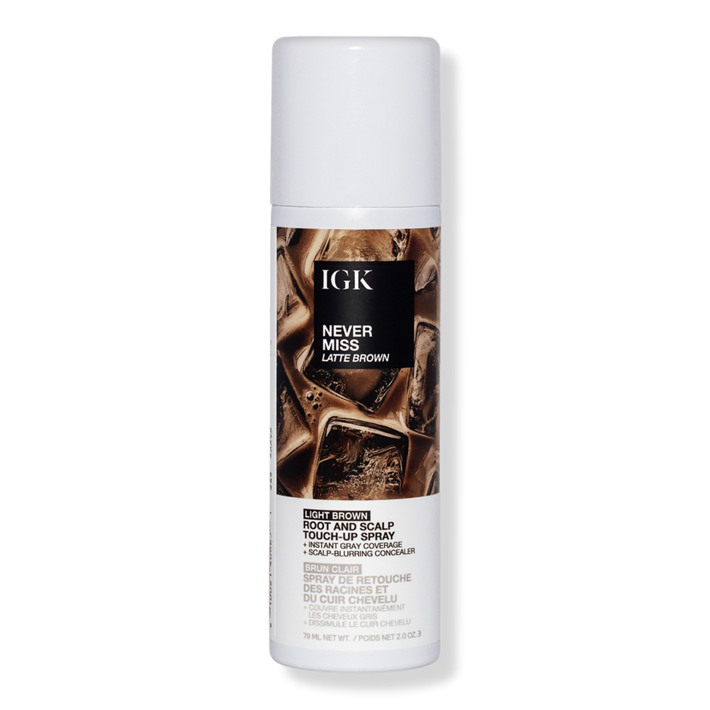 Igk Never Miss Root And Scalp Touch-up Spray - Latte Brown