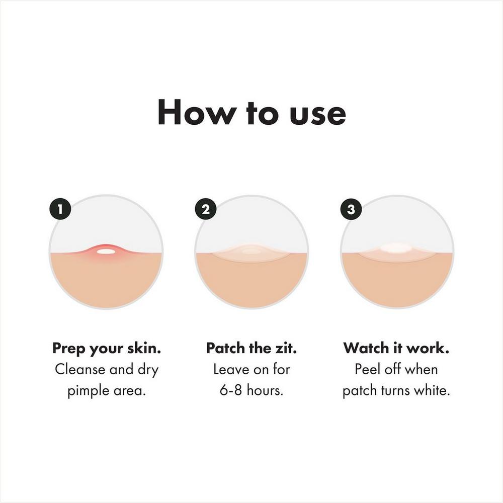 Mighty Patch Invisible+ Daytime Hydrocolloid Acne Pimple Patches - 24 ct