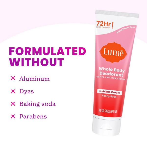Lume Whole Body Deodorant Invisible Cream Tube #4