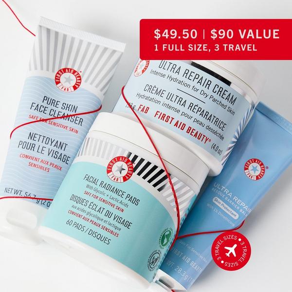 First Aid Beauty Clean, Hydrated + Glowy Daily Essentials Set #2