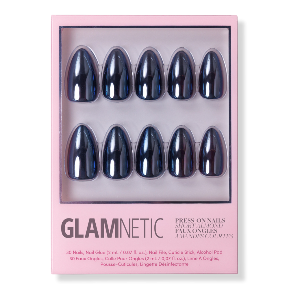 Glamnetic Black Metal Press-On Nails