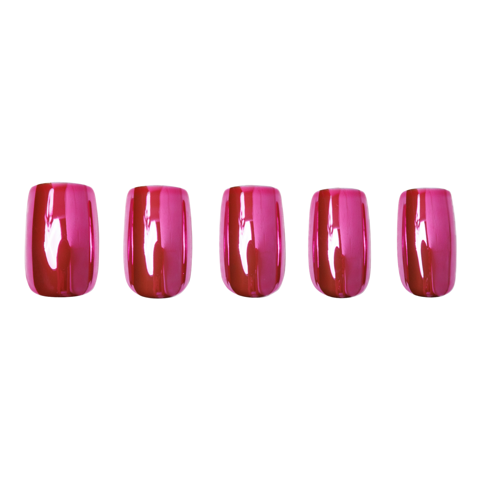 Pink Alloy Press-On Nails