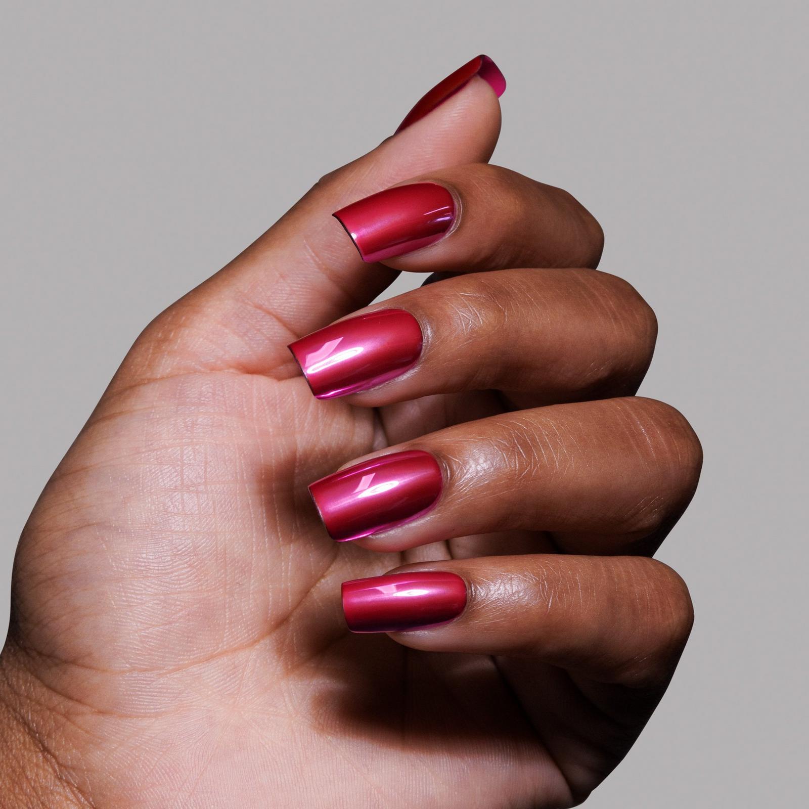 Pink Alloy Press-On Nails