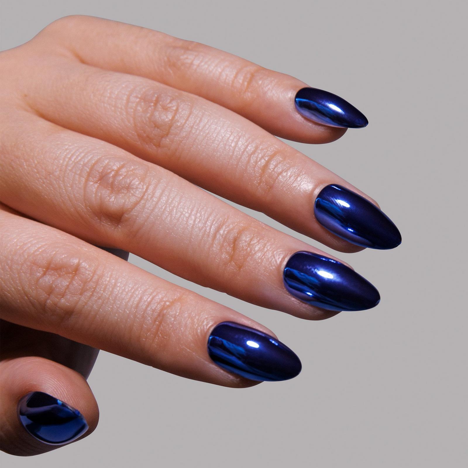 Blue Steel Press-On Nails