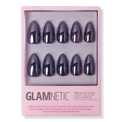 Glamnetic Burgundy Chrome Press-On Nails