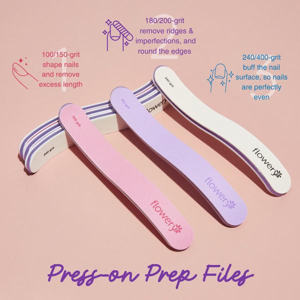 Flowery Press-On Prep Files #3
