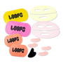 LOOPS Sculpt & Glow Hydrogel Face & Eye Mask 4 Piece Set + Gua Sha