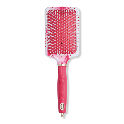 Olivia Garden Ceramic + Ion Pink Marble Anti-Static Cushioned Paddle Brush