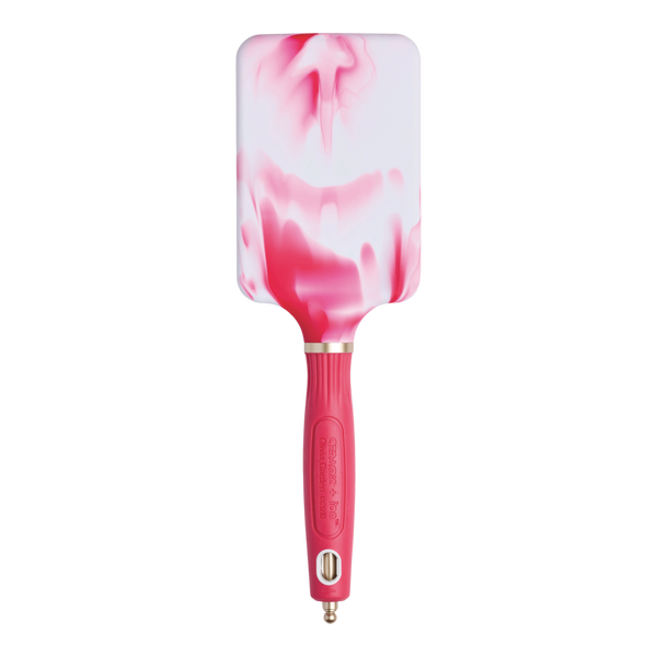 Olivia Garden Ceramic + Ion Pink Marble Anti-Static Cushioned Paddle Brush #2