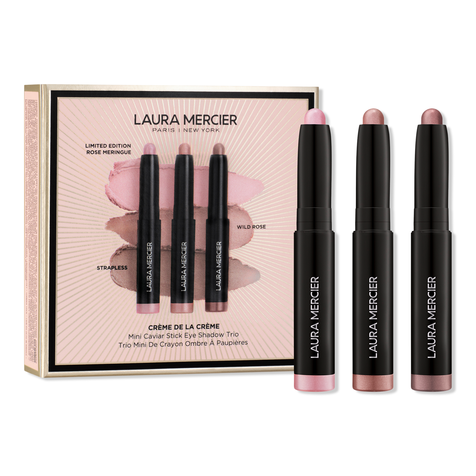 Laura Mercier Crème de la Crème Mini Caviar Stick Eye Shadow Trio #1