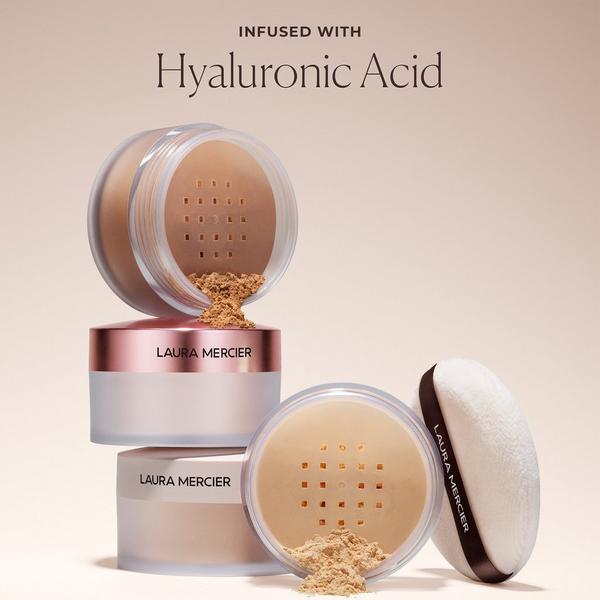 Laura Mercier Indulgent Icons Translucent Loose Setting Powder Ultra-Blur & Velour Puff Set #4